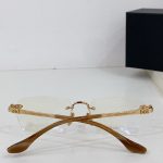 Chrome Hearts Signature Cross Rimless glasses