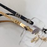 Chrome Hearts Signature Cross Rimless glasses