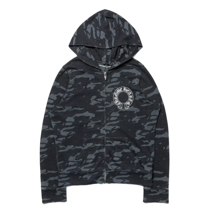 Chorme Hearts Horseshoe Camo Hood Zip Up