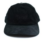 Chrome Hearts 5 Panel Suede Baseball Cap - Black