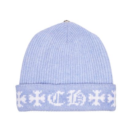 Chrome Hearts Big Daddy Cashmere Beanie Blue