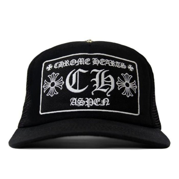 Chrome Hearts CH Aspen Exclusive Trucker Hat - Black