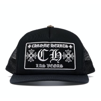 Chrome Hearts CH Las Vegas Trucker Hat - Black