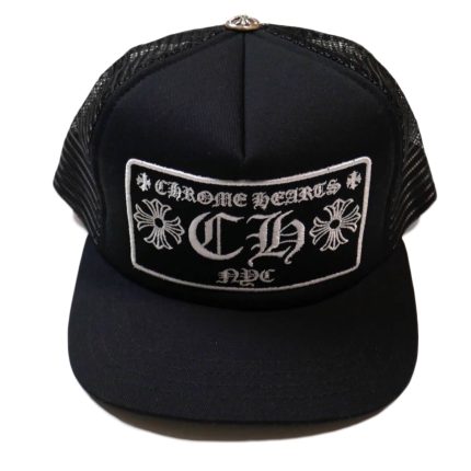 Chrome Hearts CH New York City Trucker Hat - Black