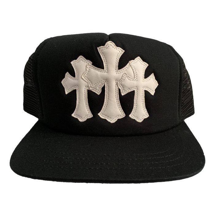 Chrome Hearts Cemetery Trucker Hat - Black