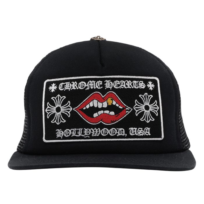 Chrome Hearts Chomper Hollywood Trucker Hat - Black