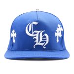 Chrome Hearts Cross Patch Baseball Hat - Blue