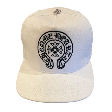 Chrome Hearts Denim Horseshoe Hat - White