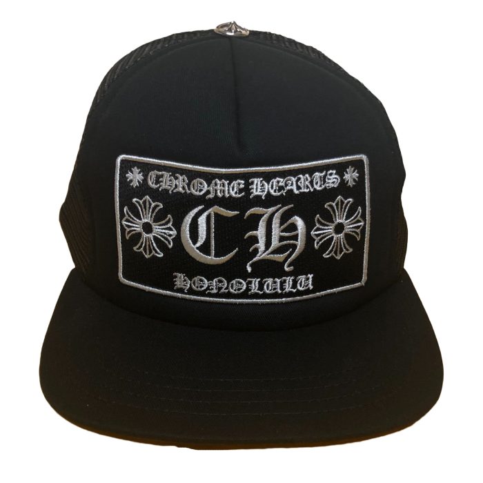 Chrome Hearts Honolulu Exclusive CH Trucker Hat - Black