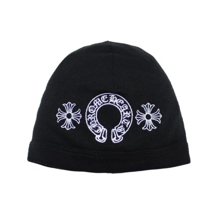 Chrome Hearts Horseshoe Skull Cap Beanie Black