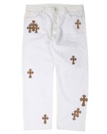 Chrome Hearts Levi's Leopard Cross Patch Jeans