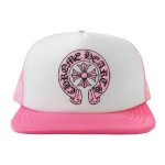 Chrome Hearts Matty Boy Sex Records Horse Shoe Trucker Hat - Pink/White