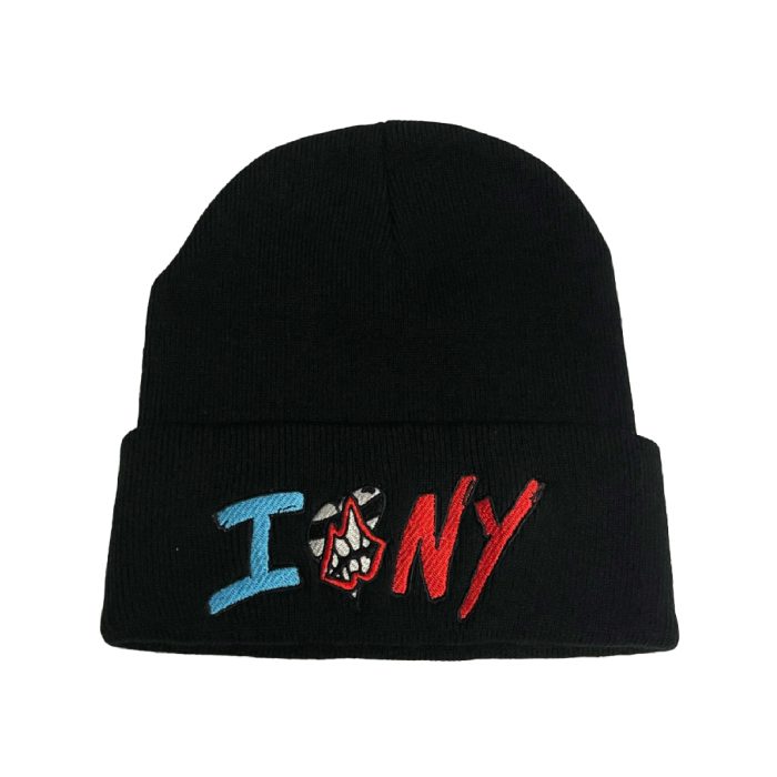 Chrome Hearts Matty Boy Sex Records I Love NY Beanie - Black