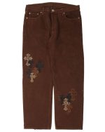 Chrome Hearts NYFW Leopard Levi's Cross Patch Jeans