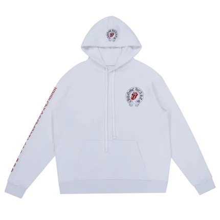 Chrome Hearts Rolling Stones Hoodie White