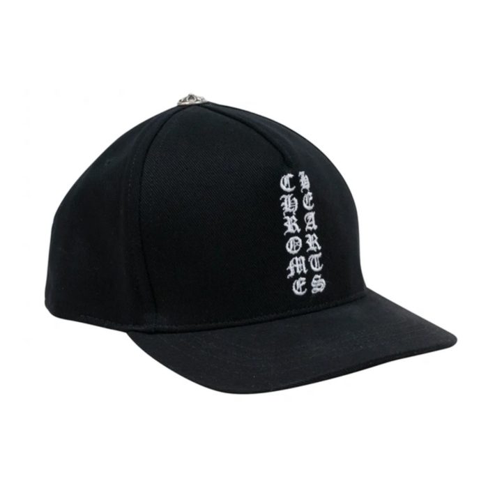 Chrome Hearts Vertical Logo Hat - Black