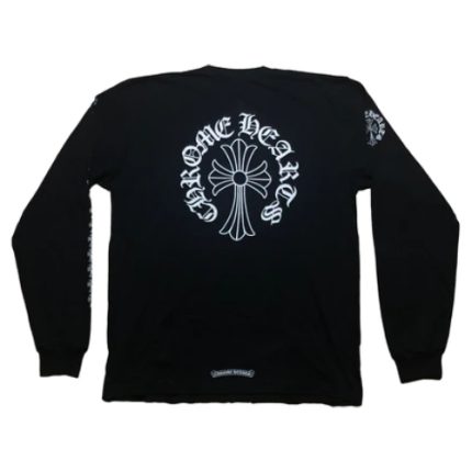 Chrome Hearts Neck Logo Cross Sleeve L/S Sweatshirt