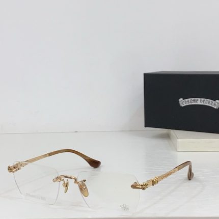 Chrome Hearts Signature Cross Rimless glasses