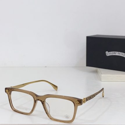 Chrome Hearts Brown Acetate with Gold Hardware Glasses